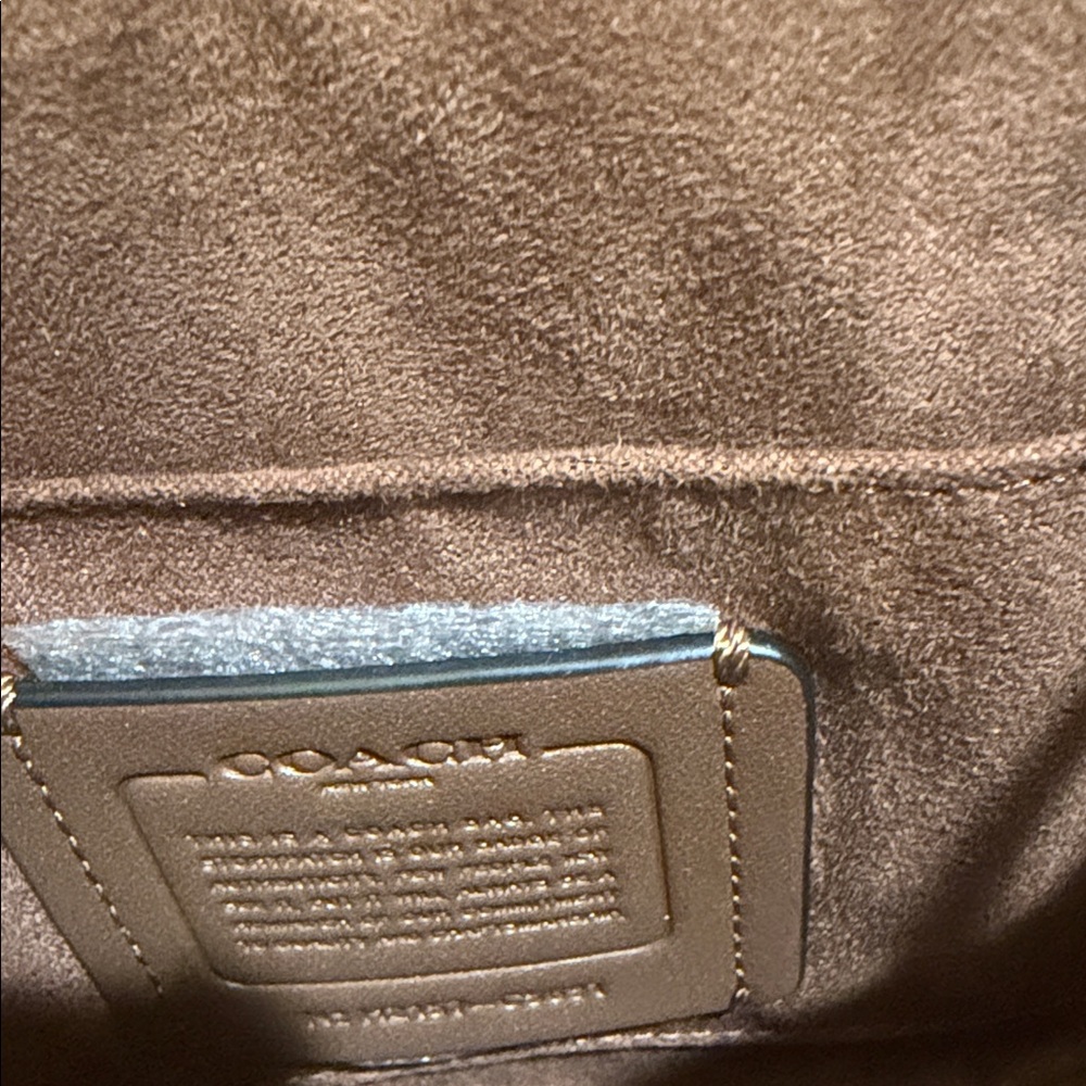 Vintage Coach Soho Signature Canvas & Suede Buckle Flap Crossbody Y2K - Picture 7 of 10